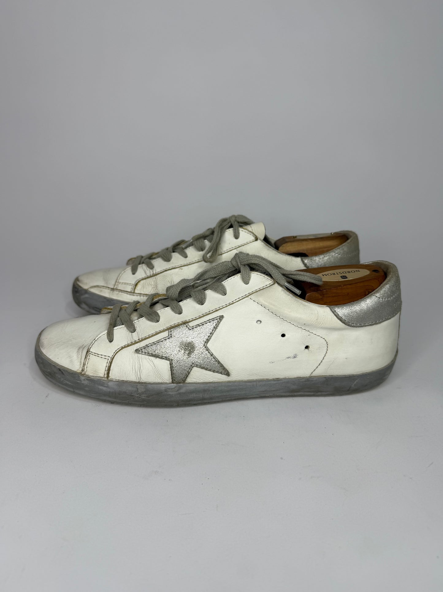 Golden Goose Superstar  Tricolor Leather Suede Low Top Sneakers Size 43 EU/ 10 US/ 9 US