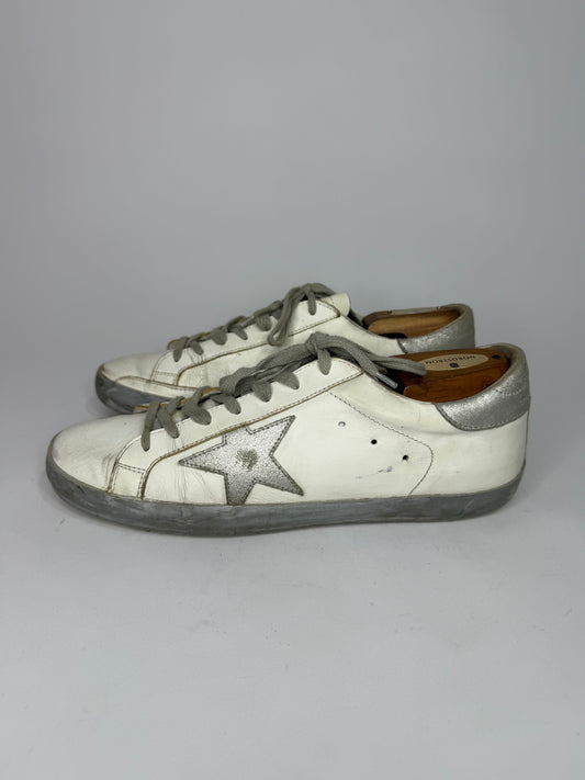 Golden Goose Superstar  Tricolor Leather Suede Low Top Sneakers Size 43 EU/ 10 US/ 9 US