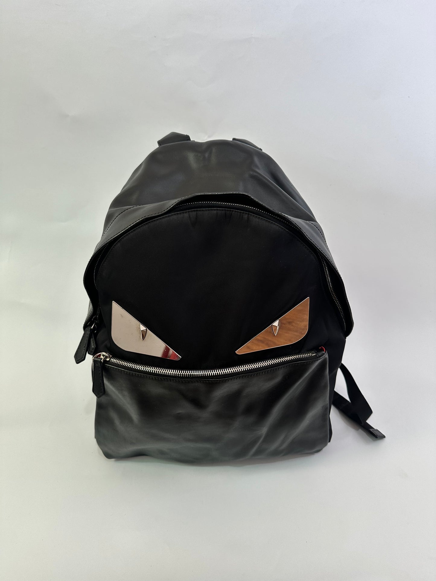 Fendi
Monster Backpack Nylon with Leather Large