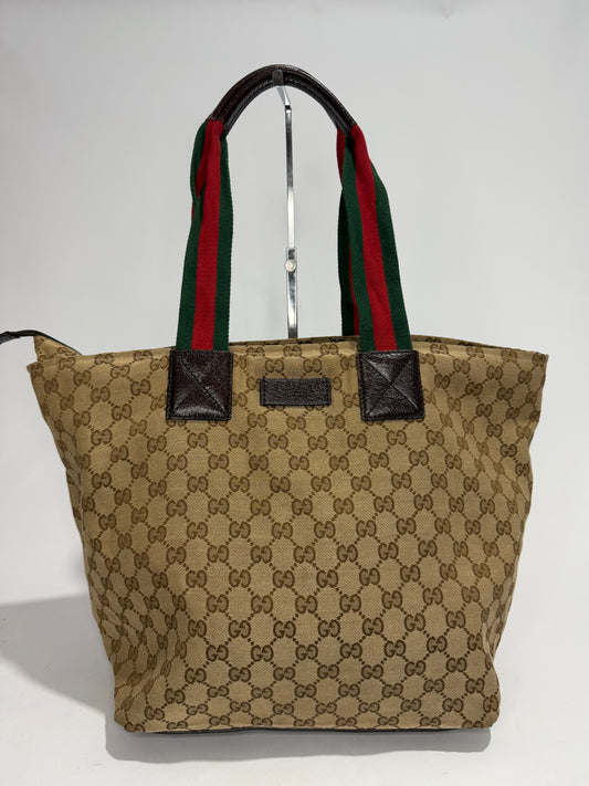 GUCCI
GG Monogram Large Web Handle Bucket Tote