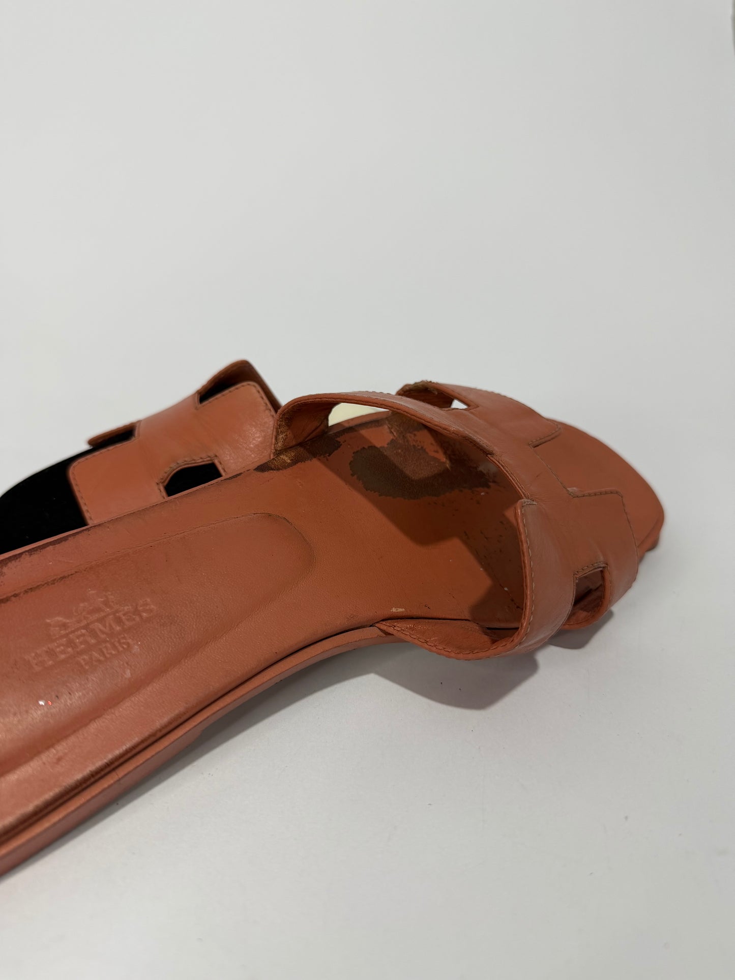 HERMES Oran Box Calfskin Oran Sandals 41 EU/ 11 US / 8 UK