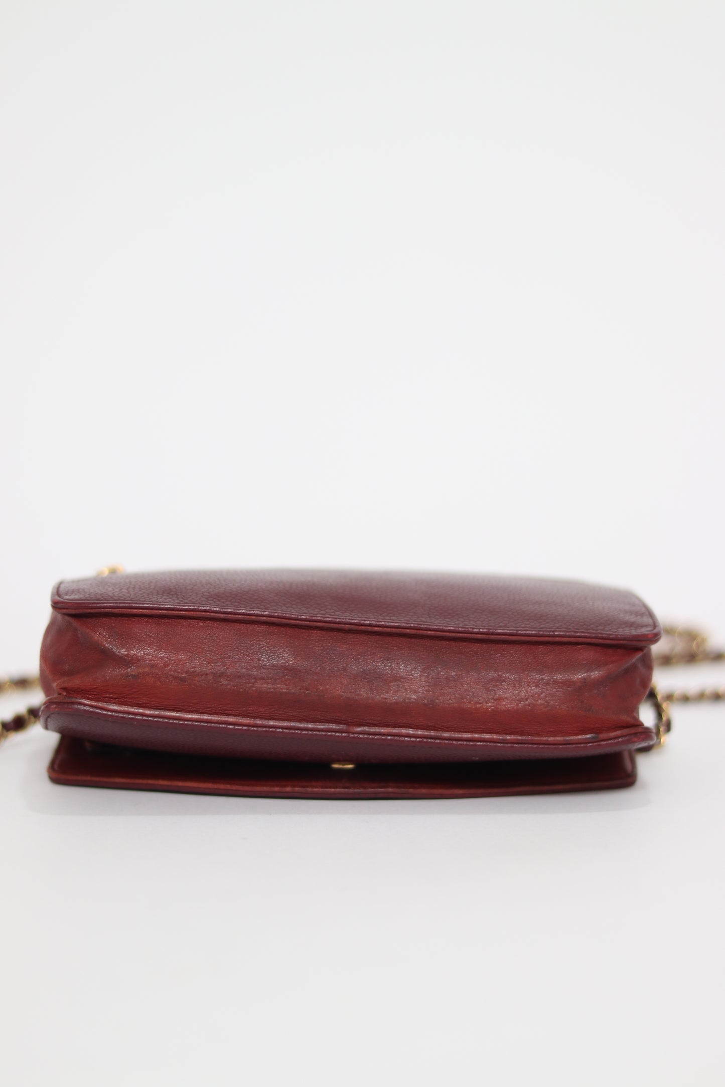 CHANEL
Burgundy Timeless Caviar Wallet-Clutch Bag