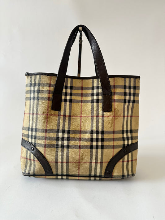 Burberry Medium Haymarket Check Tote