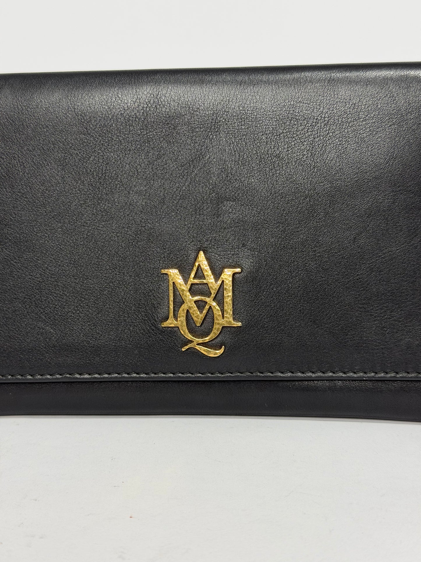 ALEXANDER MCQUEEN Black Leather
STRAP WALLET