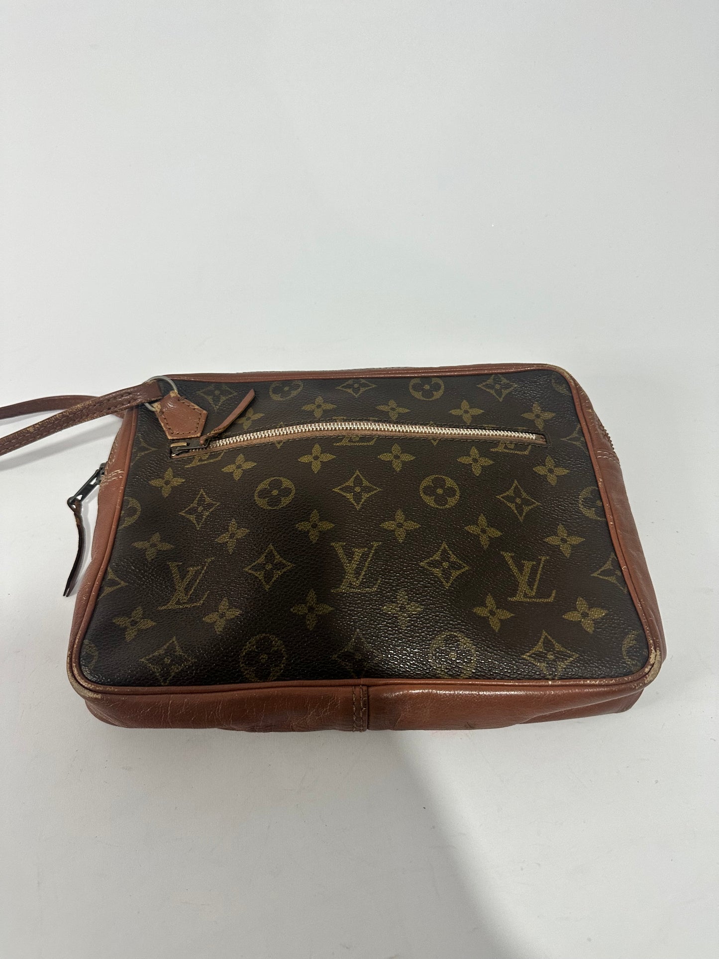 LOUIS VUITTON Monogram Pochette Sports Clutch Bag Vintage