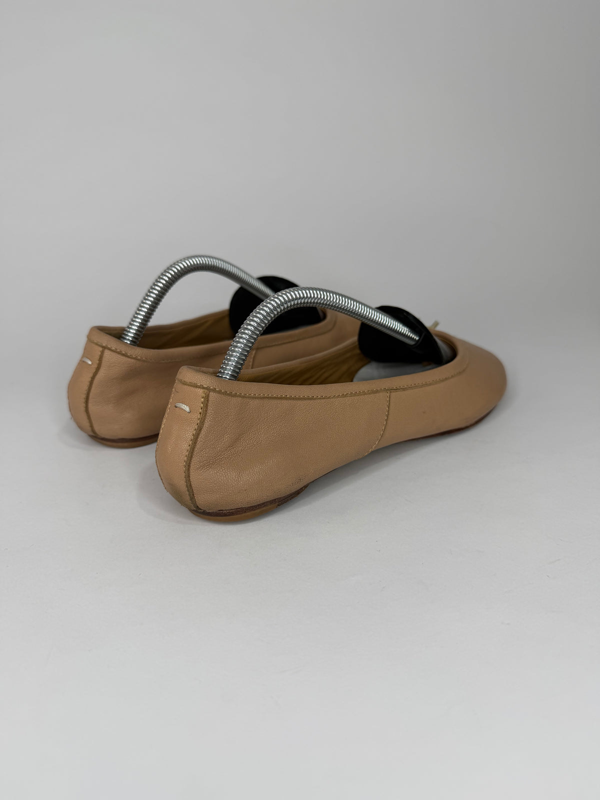 Maison Margiela Tabi Ballet Flats Brown Leather Split-Toe EU 37 / 7 US/ 4 UK