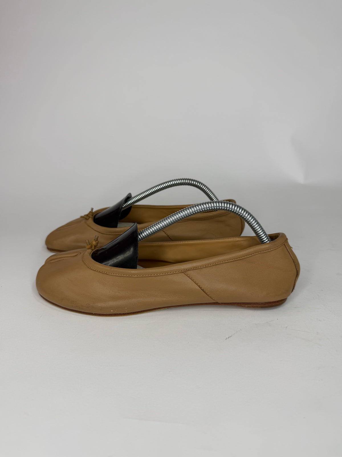 Maison Margiela Tabi Ballet Flats Brown Leather Split-Toe EU 36 / 6 US/ 3 UK