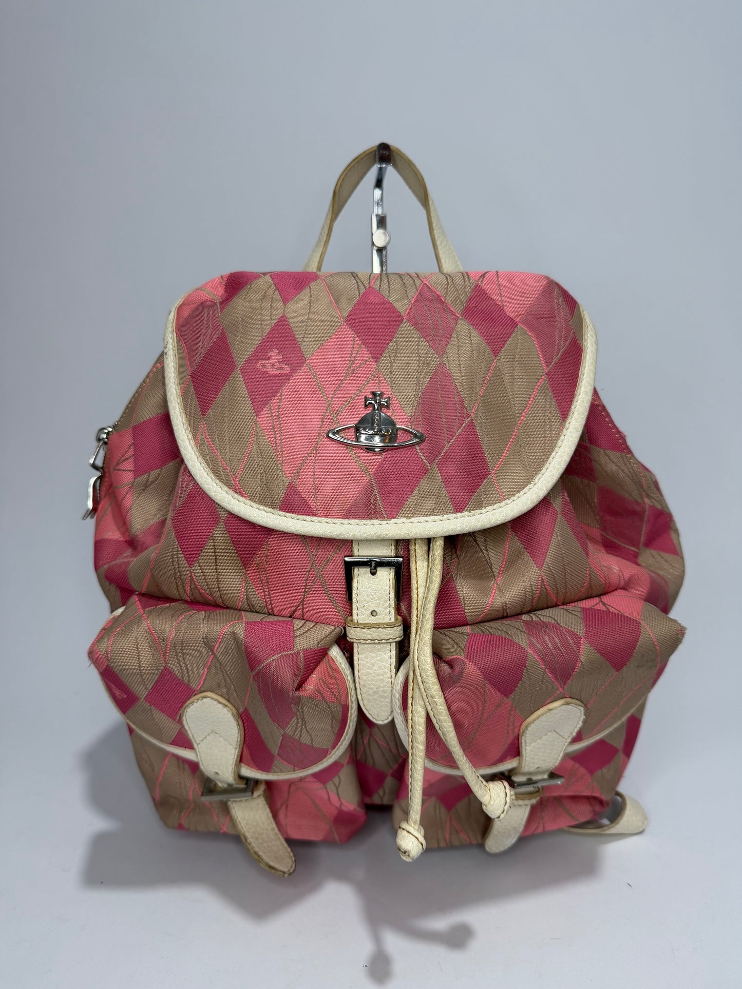 VIVIENNE WESTWOOD DERBY CHECKED BACKPACK