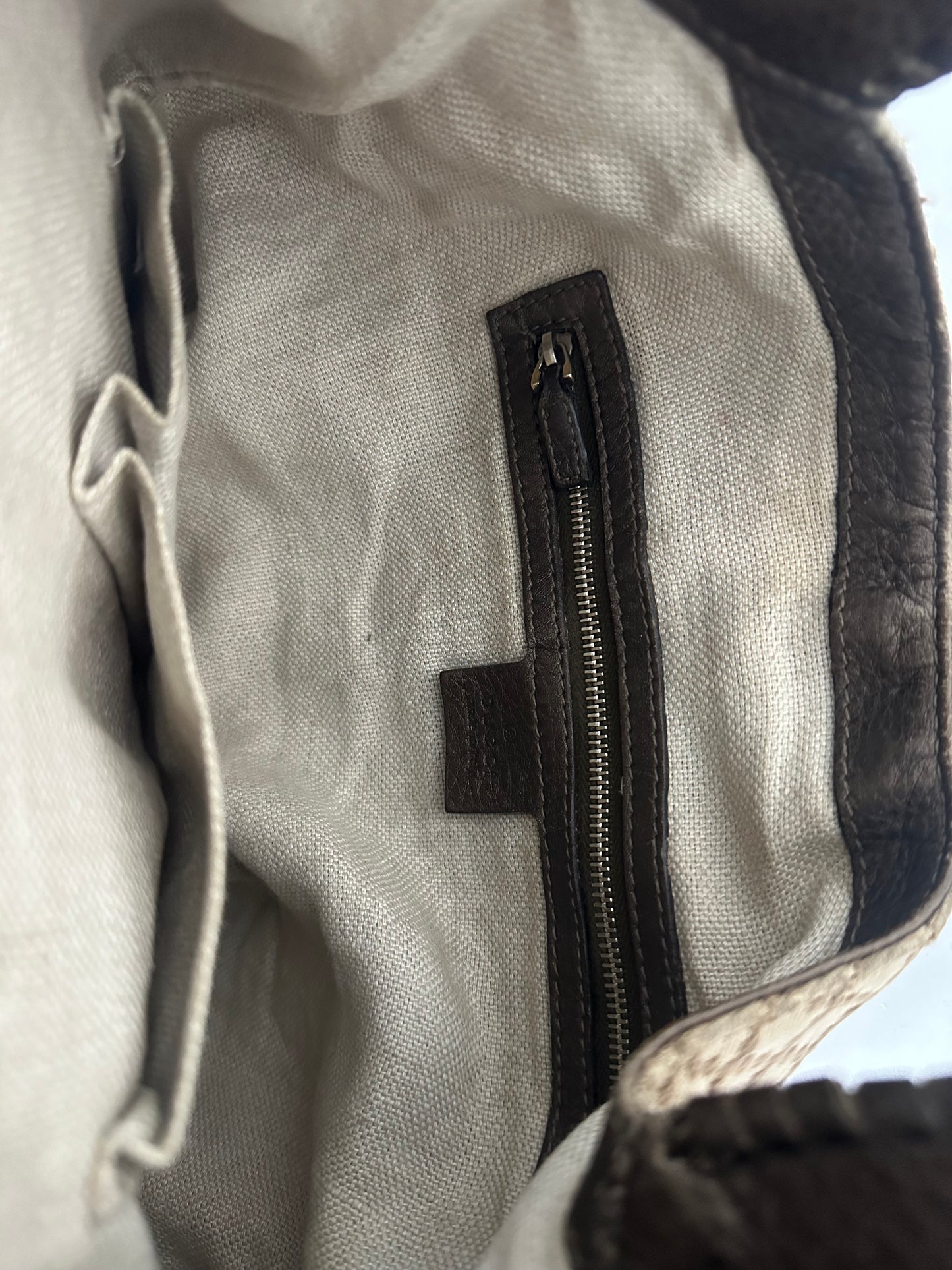 Gucci Brown/Beige Diamante Canvas New Jackie Shoulder Bag