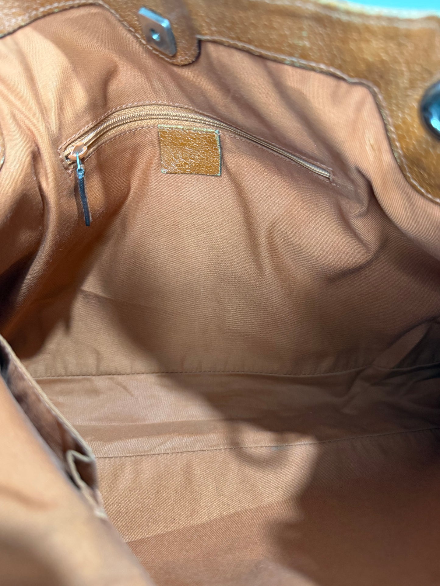 Gucci Beige/Brown GG Canvas and Leather Eclipse Shoulder Bag