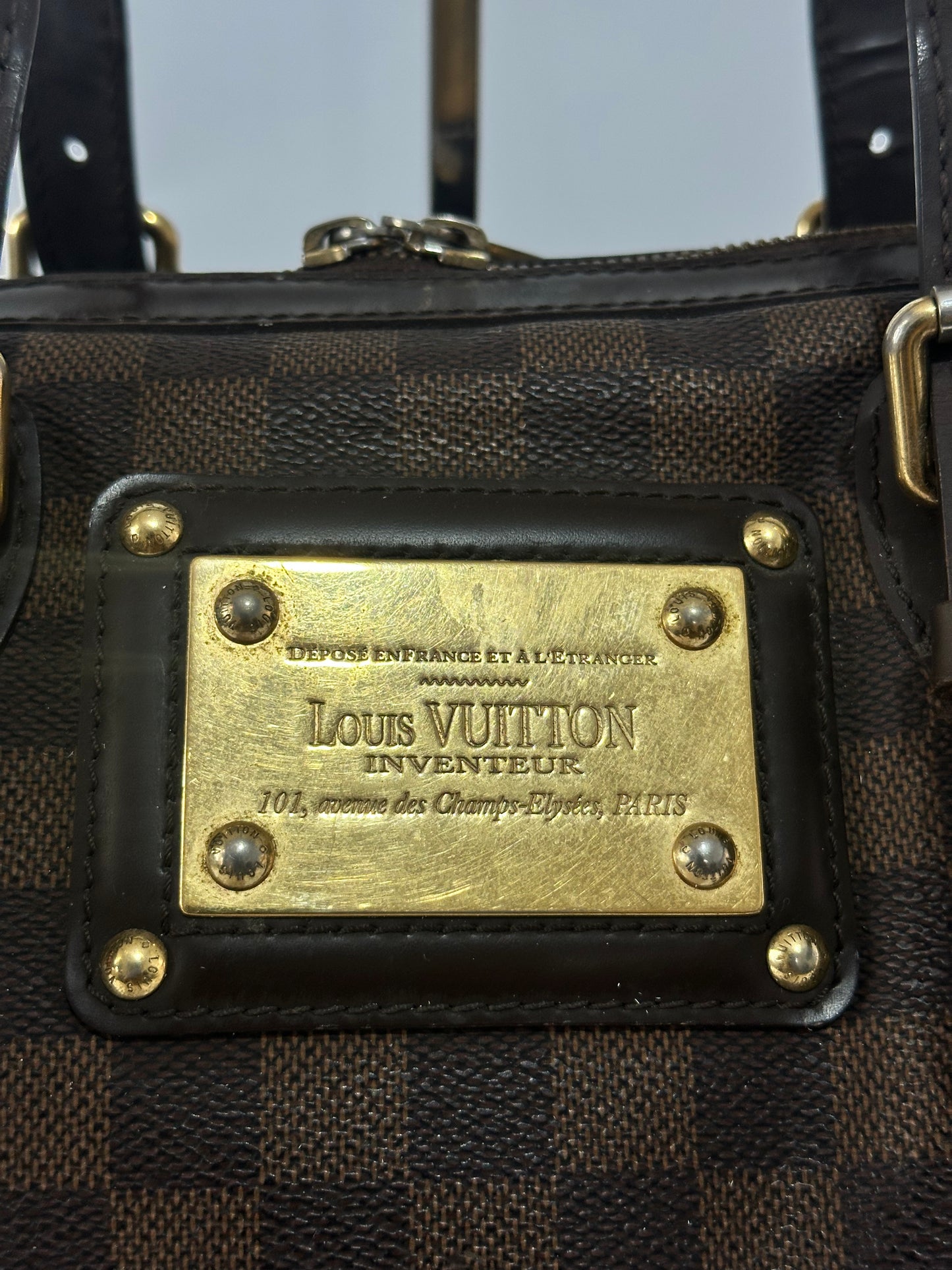 Louis Vuitton Damier Ebene Canvas Berkeley Bag