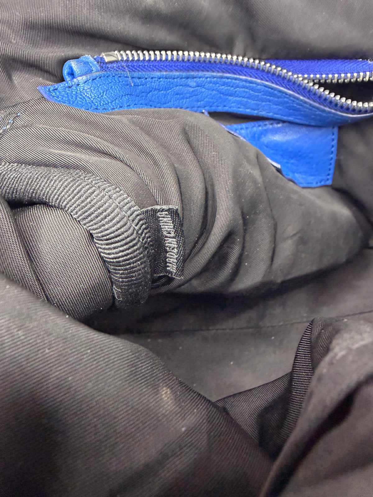 Alexander Wang Blue Lambskin Mini Pebbled Rockie