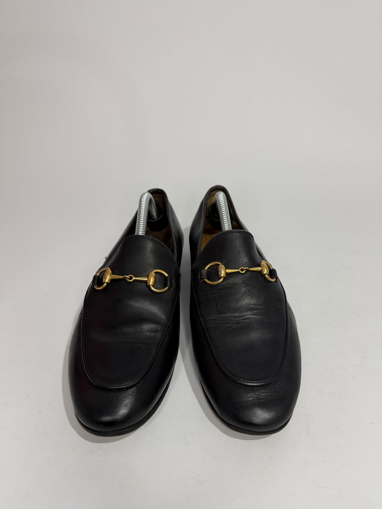 Gucci Black Leather Jordaan Loafers Size 37 EU/7 US/ 4 UK