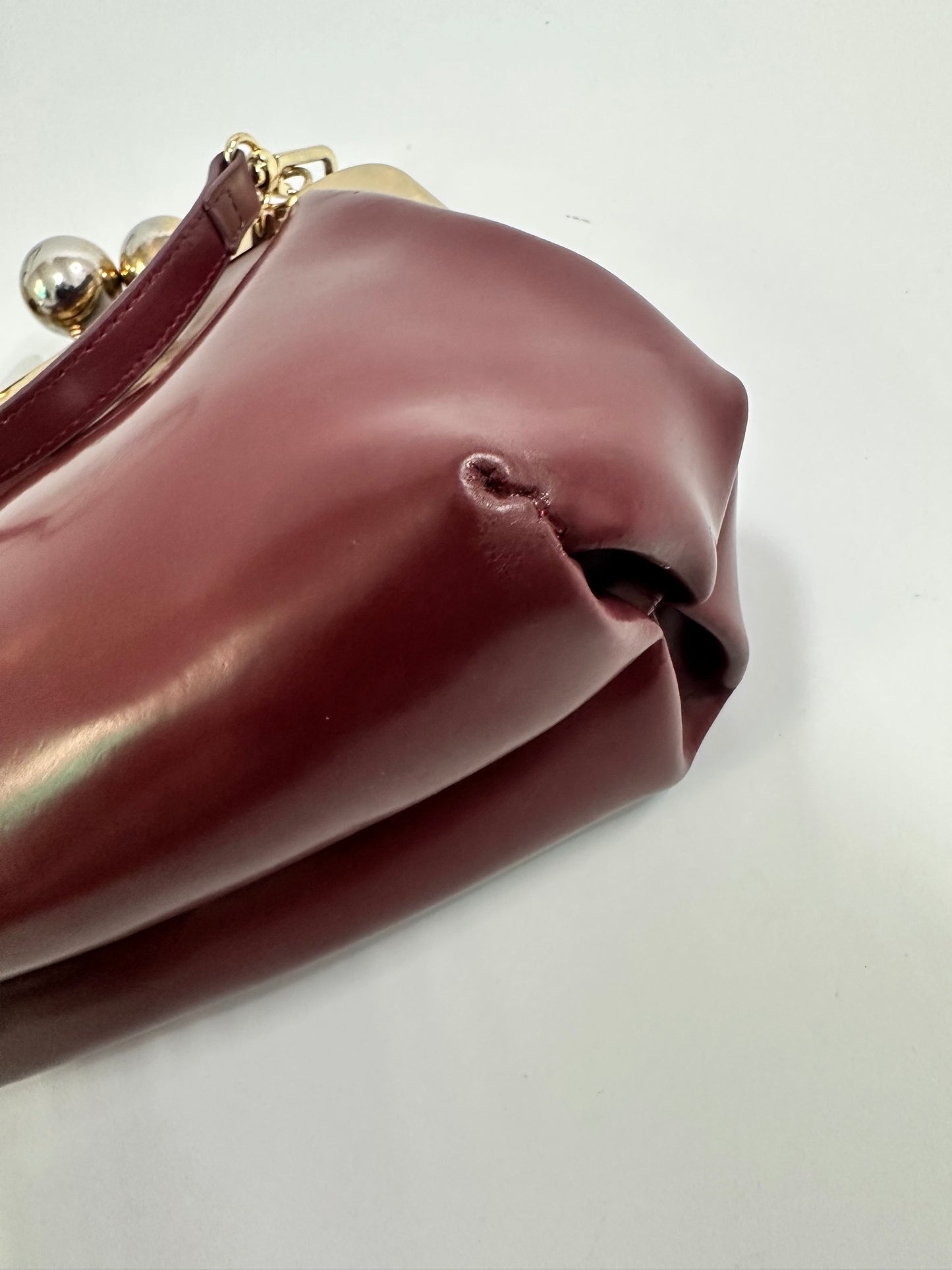 VIVIENNE WESTWOOD  GRANNY FRAME PURSE LEATHER Red