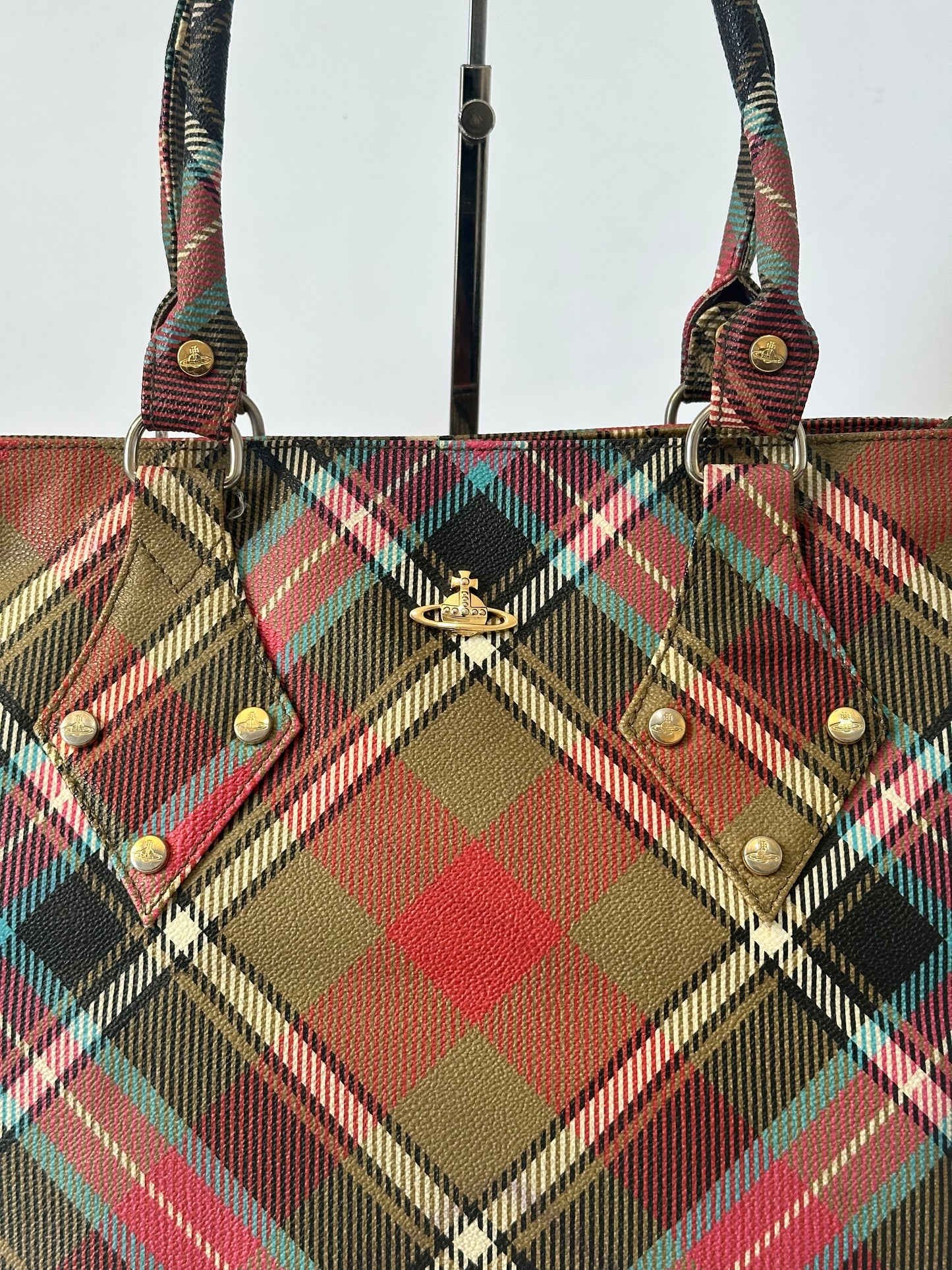 Vivienne Westwood Derby Tote Bag – Multicolour Tartan