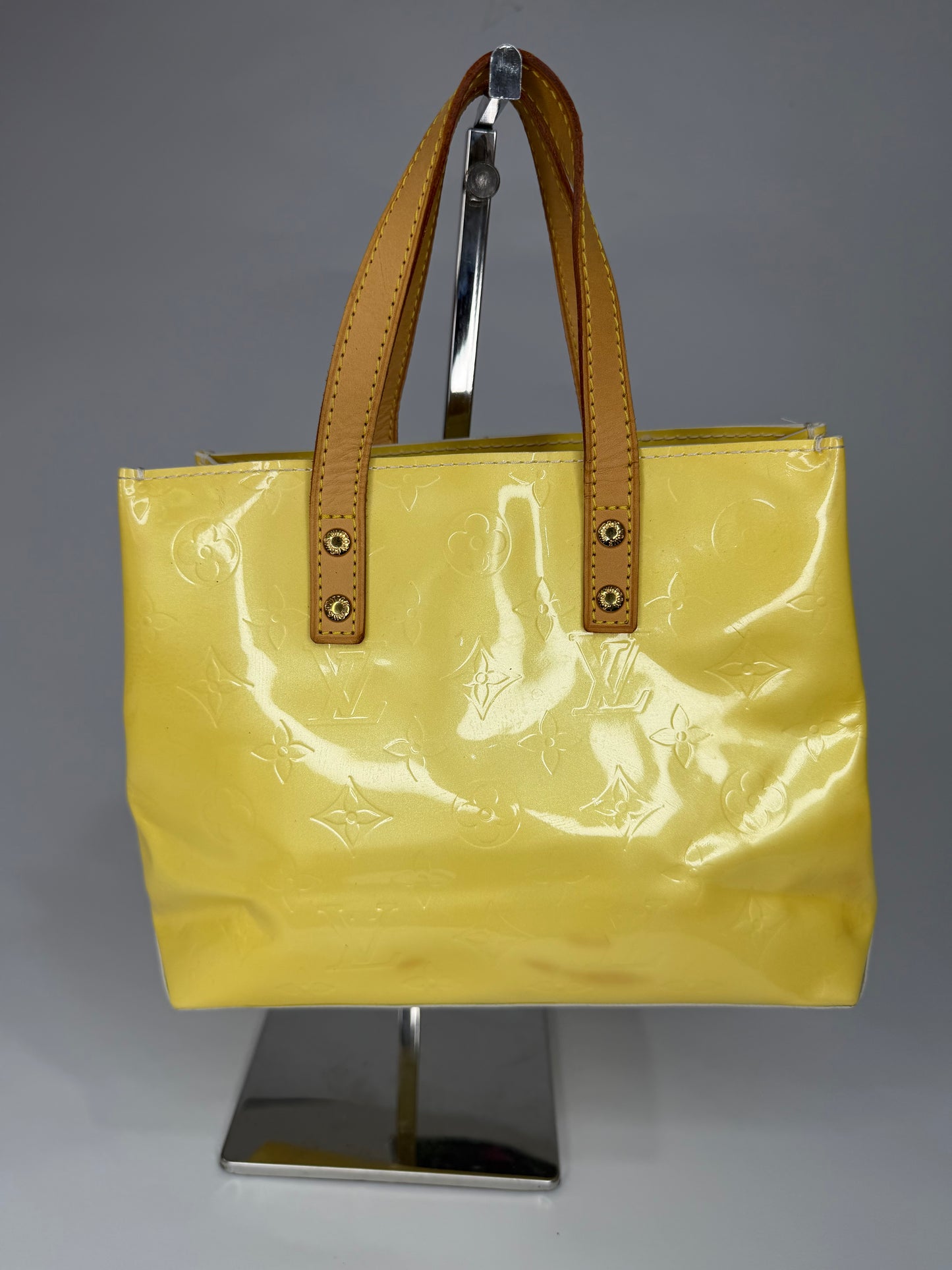 Louis Vuitton Yellow Monogram Vernis Reade PM Bag