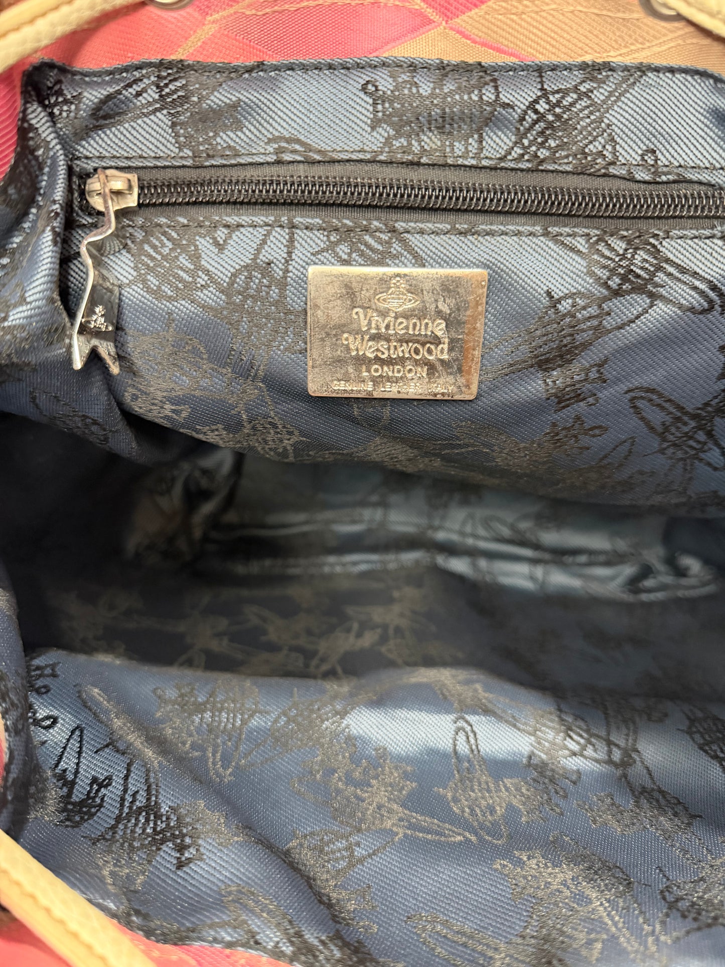 VIVIENNE WESTWOOD DERBY CHECKED BACKPACK