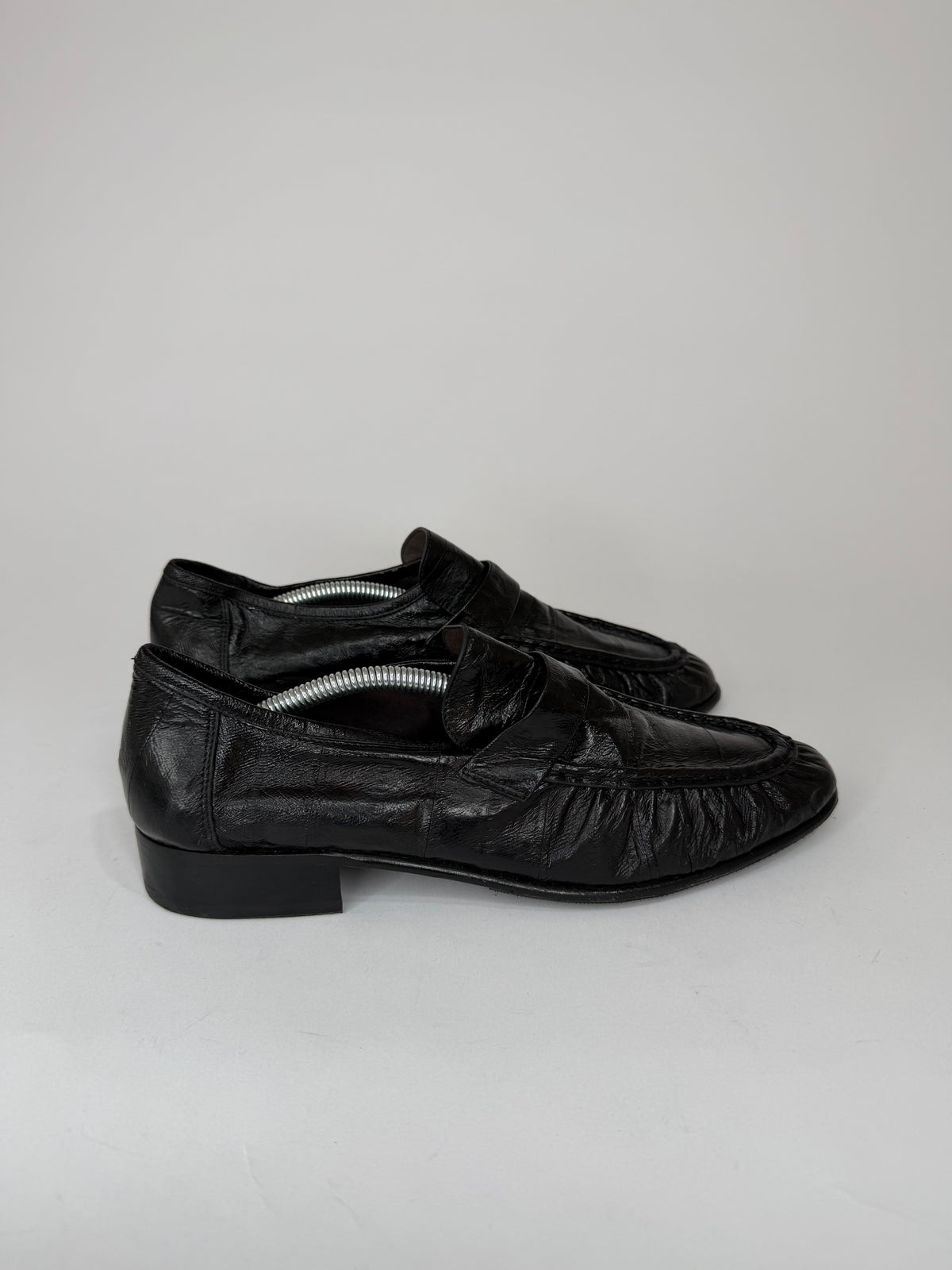 The Row Black Eel Loafers  Size 39 EU/ 9 US/ 6 UK