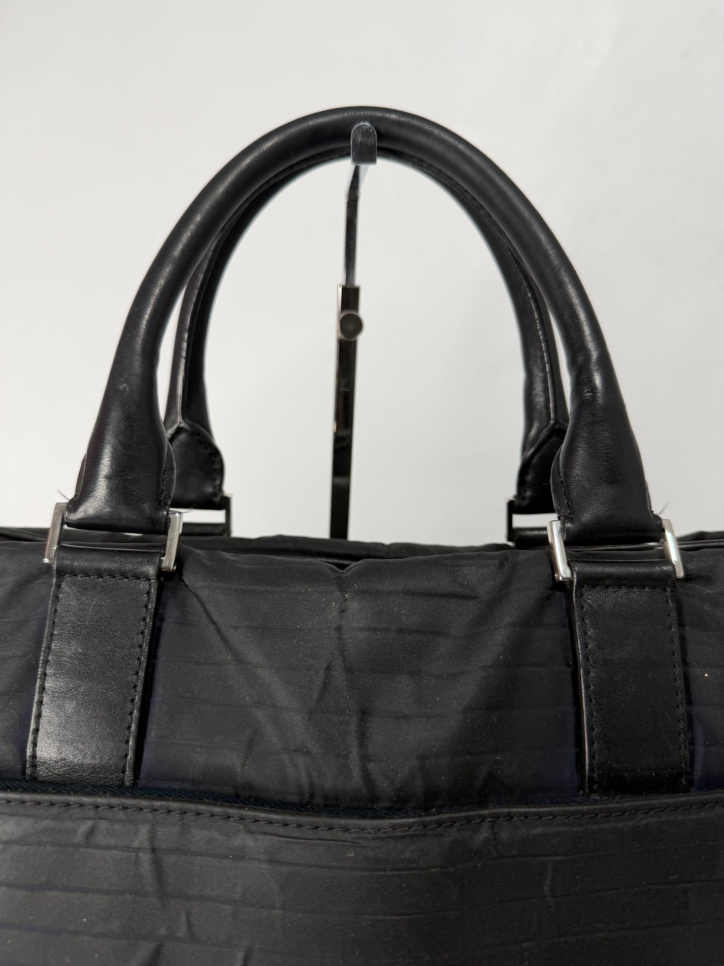 Dior Homme Black/Navy
Leather and Nylon Briefcase