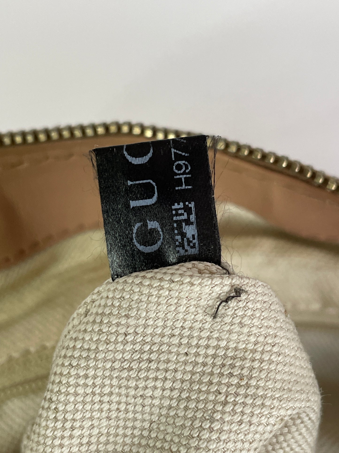 Gucci Brown/Beige Diamante Canvas And Leather Sukey Satchel