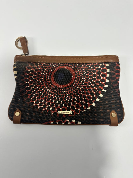 Burberry Multicolor Printed Canvas Clutch