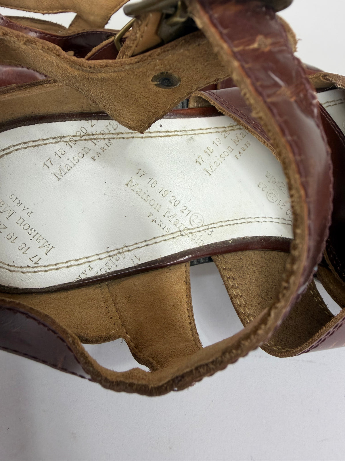 Maison Margiela Tabi Leather Sandals Size 36 EU/ 6 US/ 3 UK
