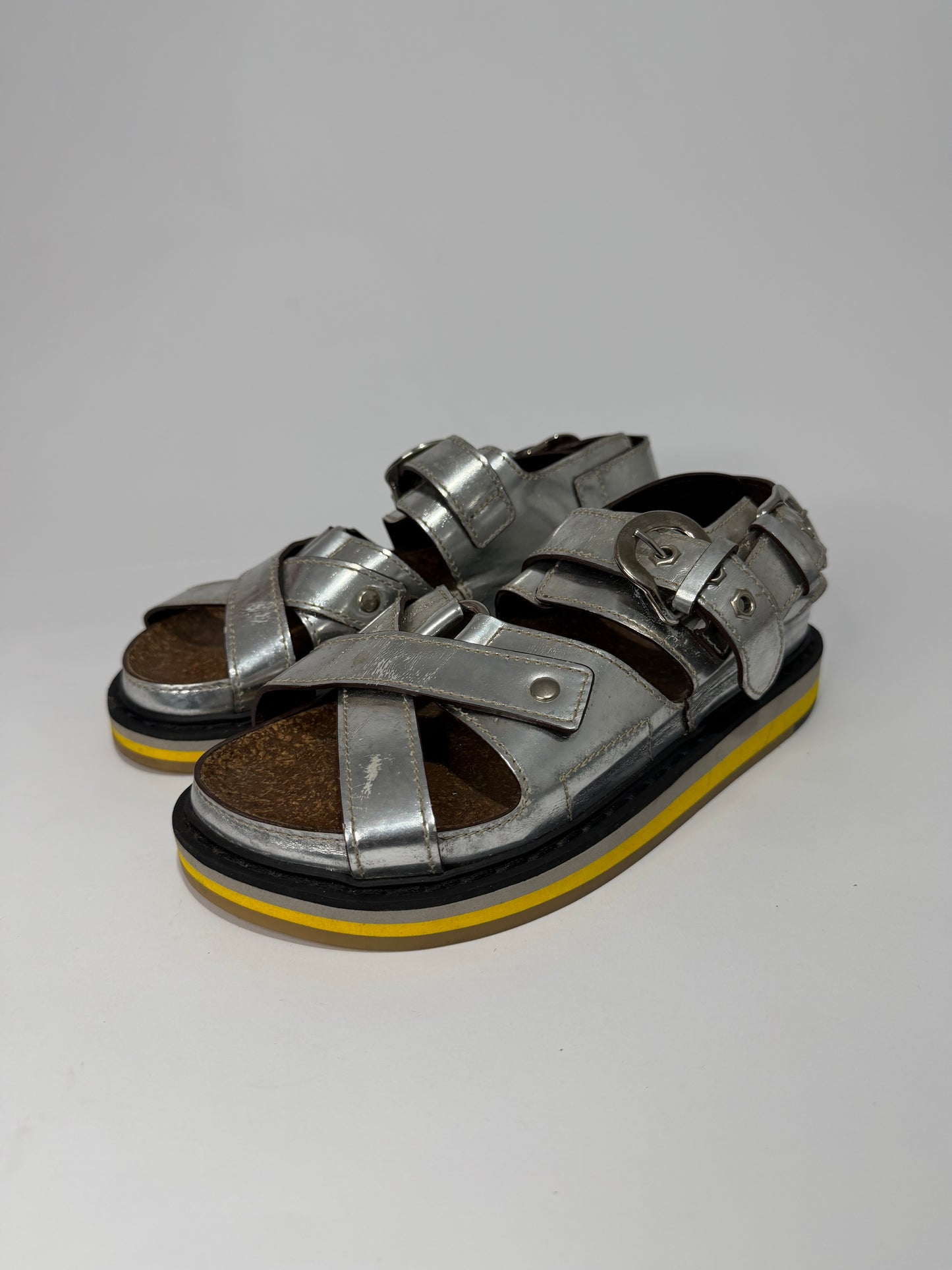 Maison Margiela
Patent Leather Slingback Sandals