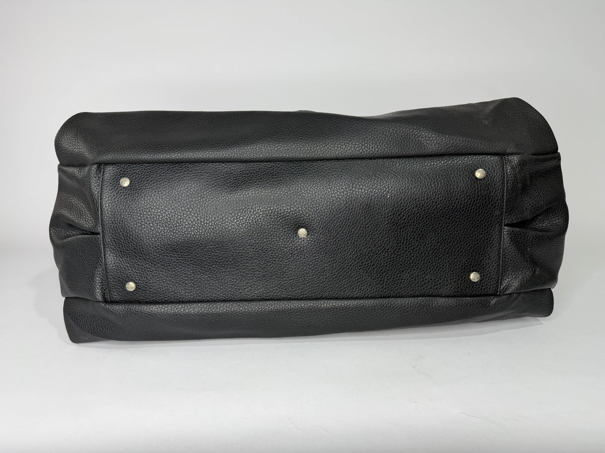 VIVIENNE WESTWOOD Black Leather Large Yasmine Tote