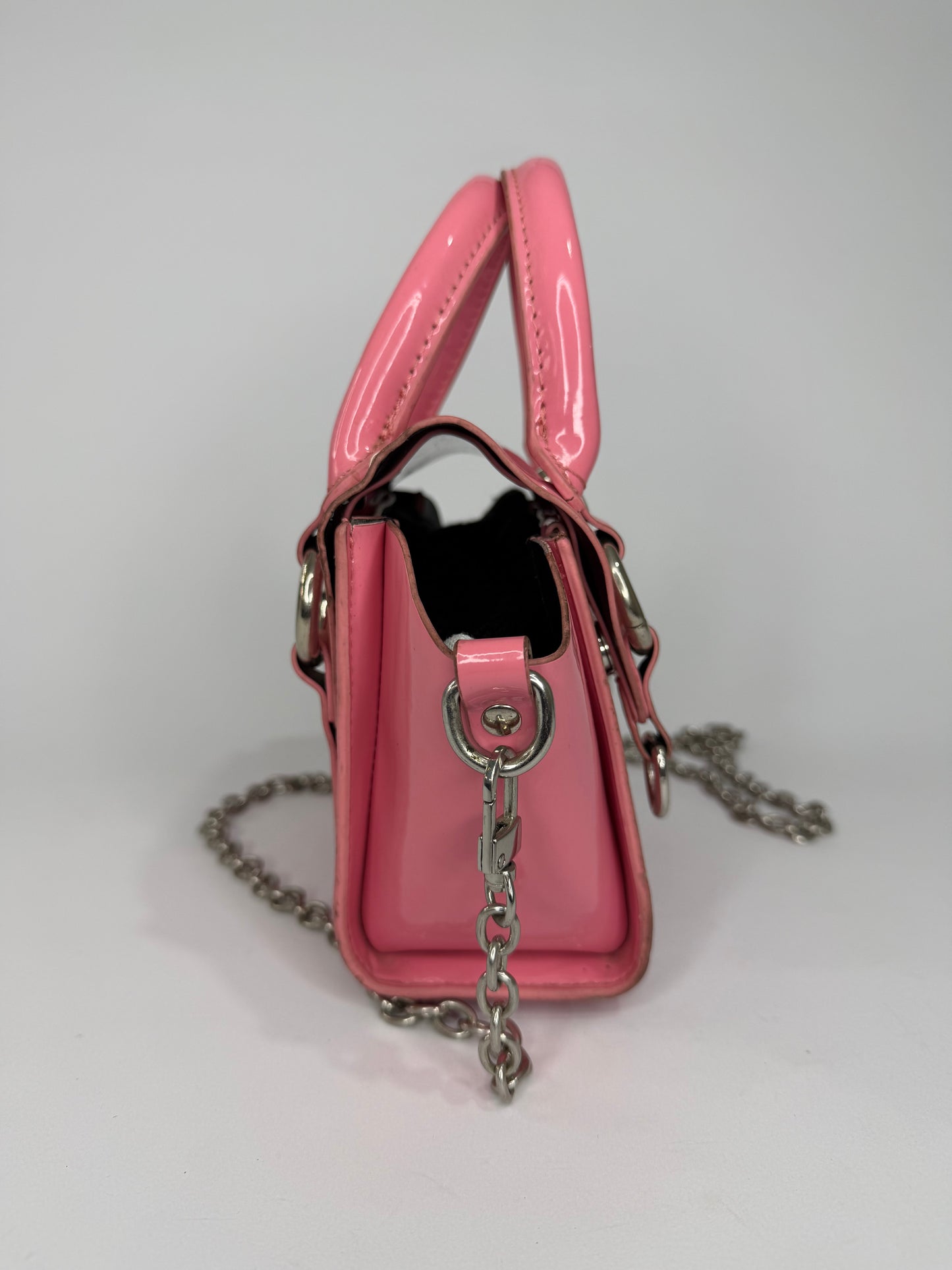 Vivienne Westwood Betty Mini Croc-Style Leather Handbag Pink