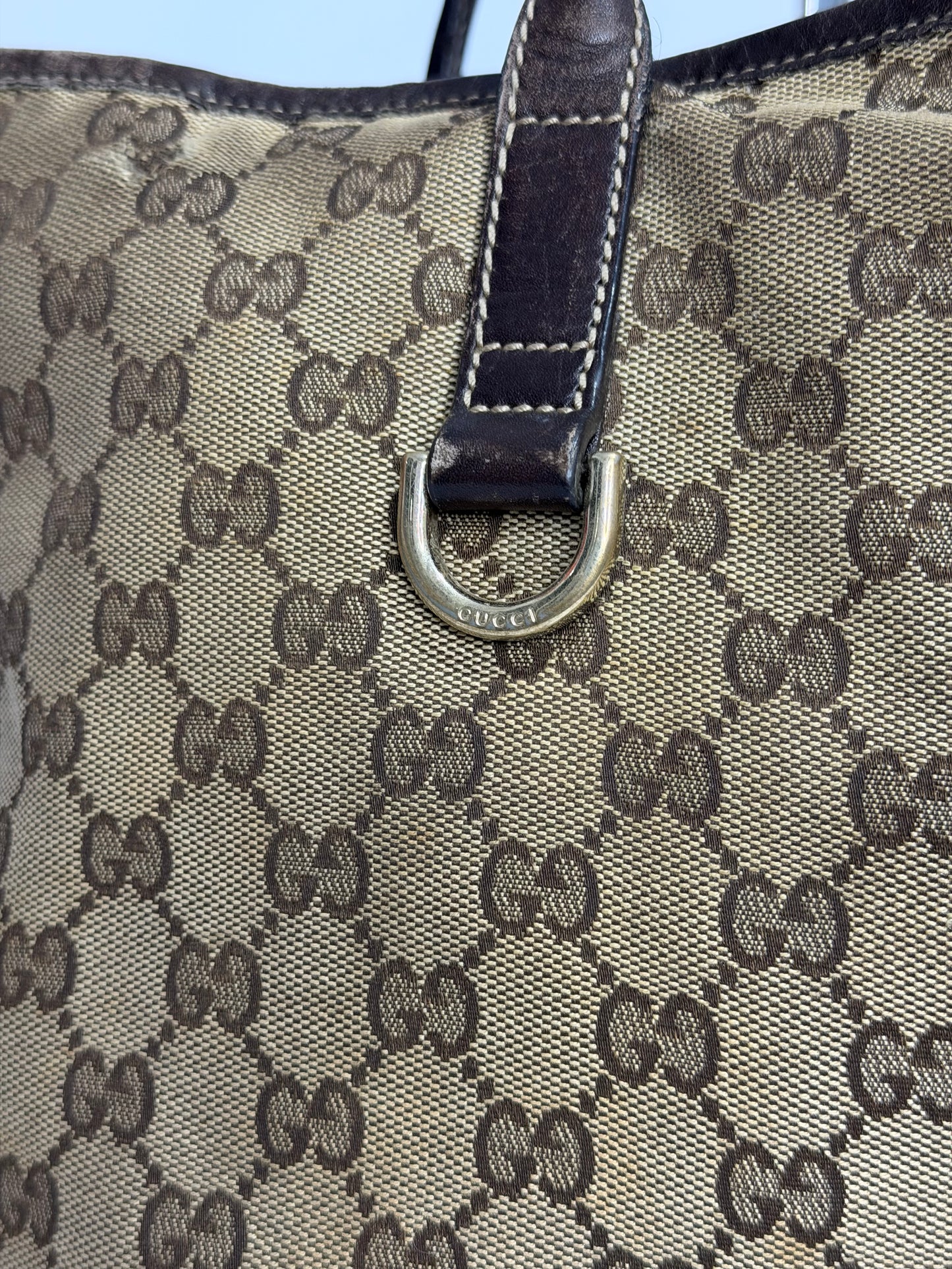 GUCCI
Monogram Medium New Britt Tote Brown