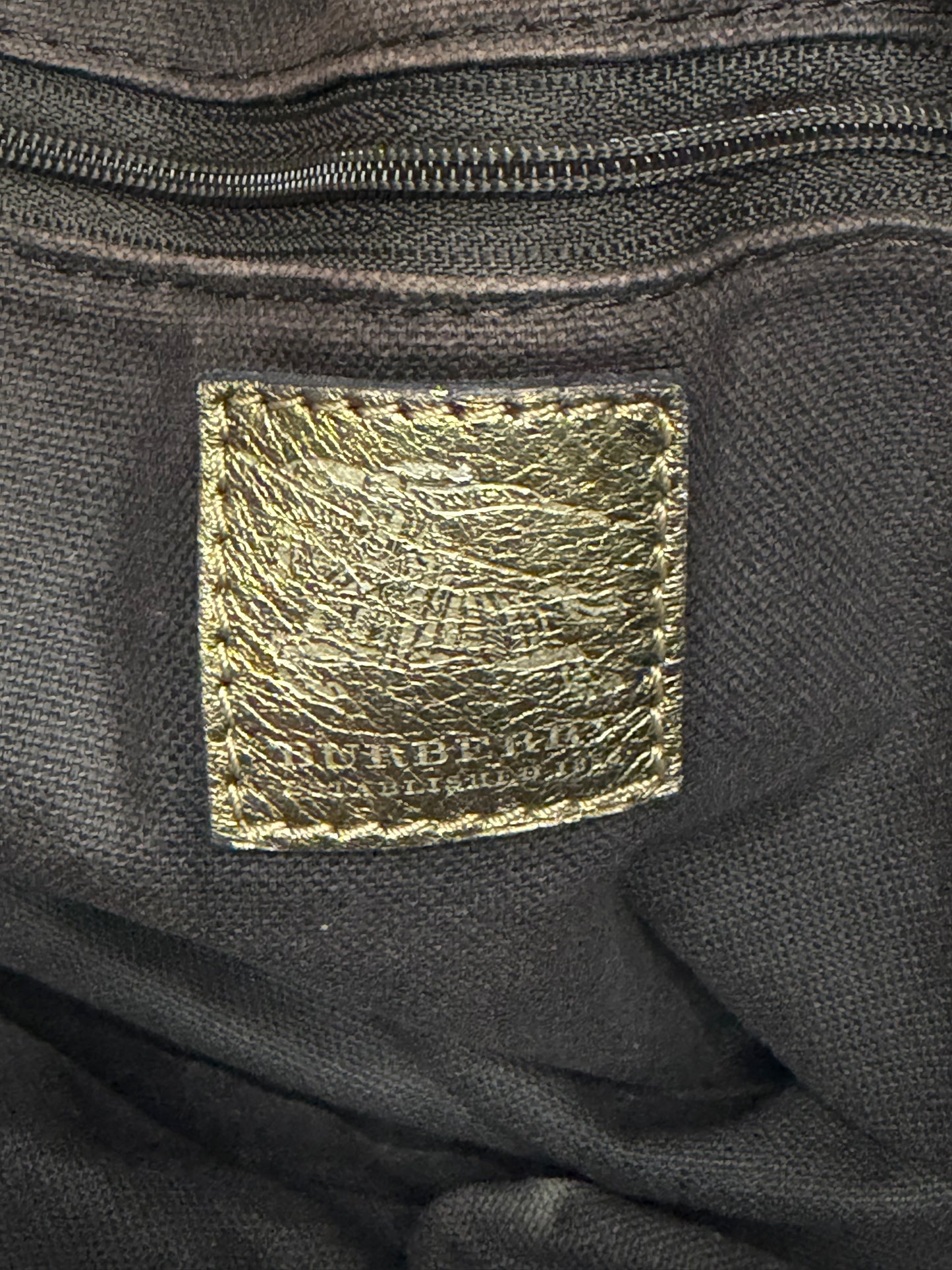 Burberry Haymarket Check Coated Canvas Small Thornley Bowling Bag