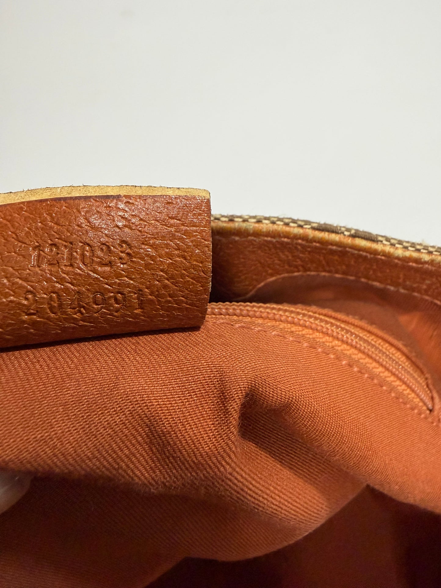 Gucci Beige/Brown GG Canvas and Leather Eclipse Shoulder Bag