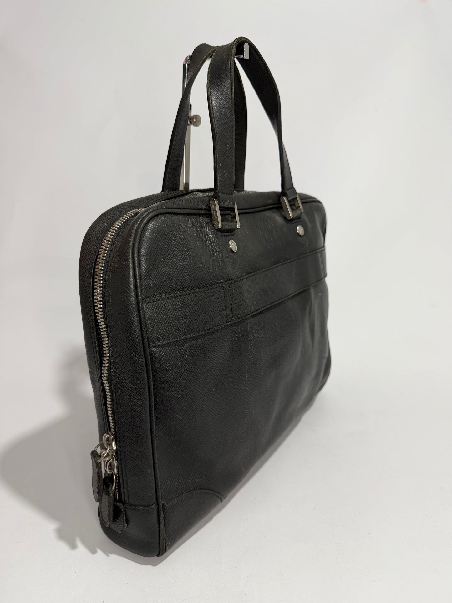Louis Vuitton Black Taiga Leather Alexander Briefcase