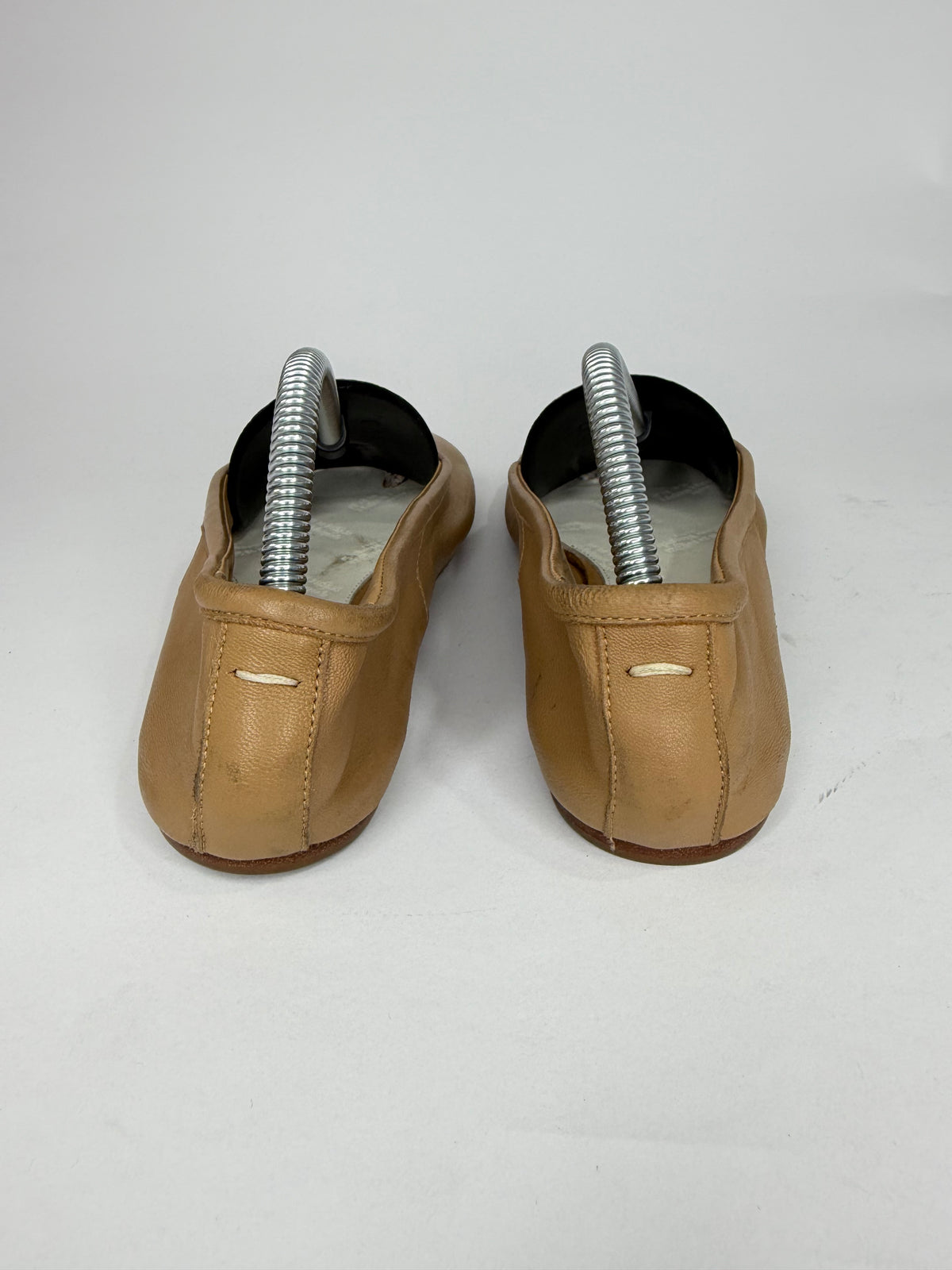 Maison Margiela Tabi Ballet Flats Brown Leather Split-Toe EU 36 / 6 US/ 3 UK