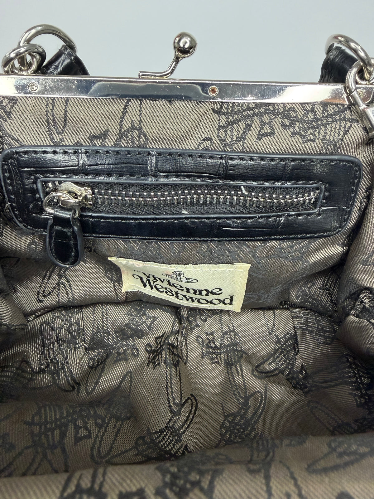Vivienne Westwood Granny Frame leather tote bag
