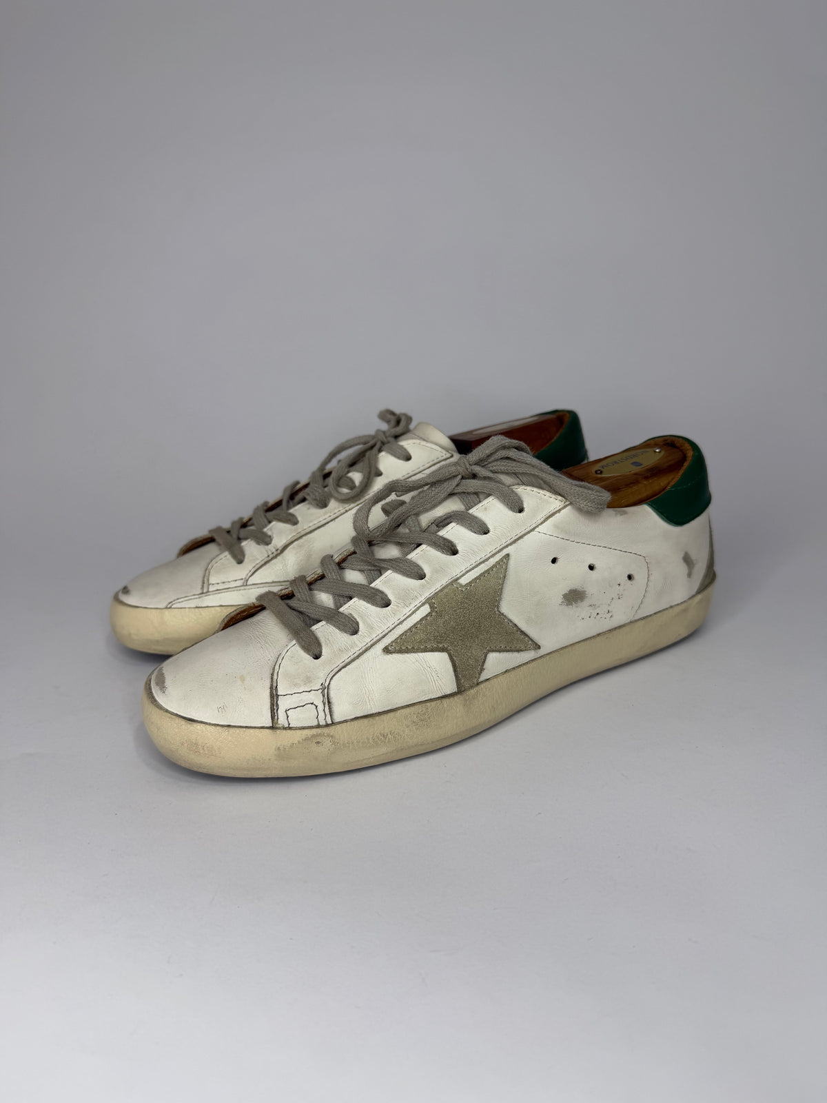 Golden Goose Superstar Leather Suede Low Top Sneakers Size 41 EU