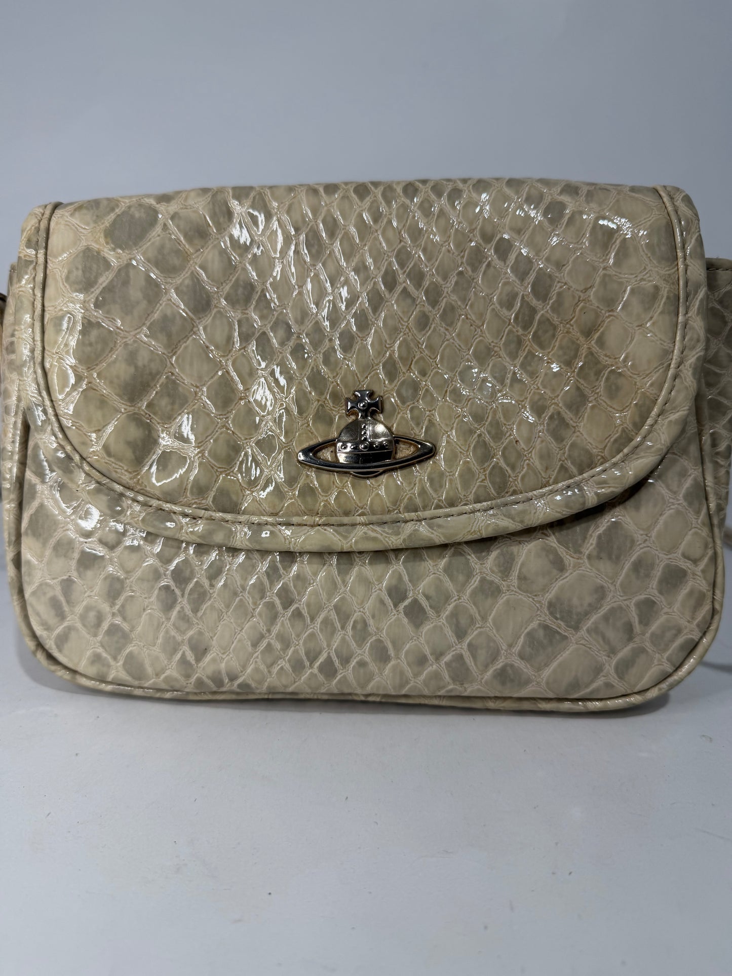 Vivienne Westwood crocodile embossed Crossbody Bag