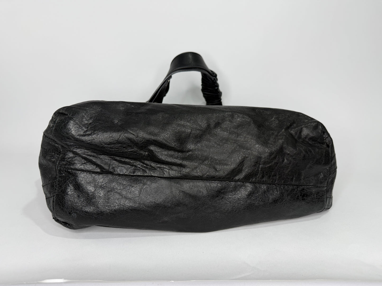 Chloe Black Pebbled Leather Shopper Tote