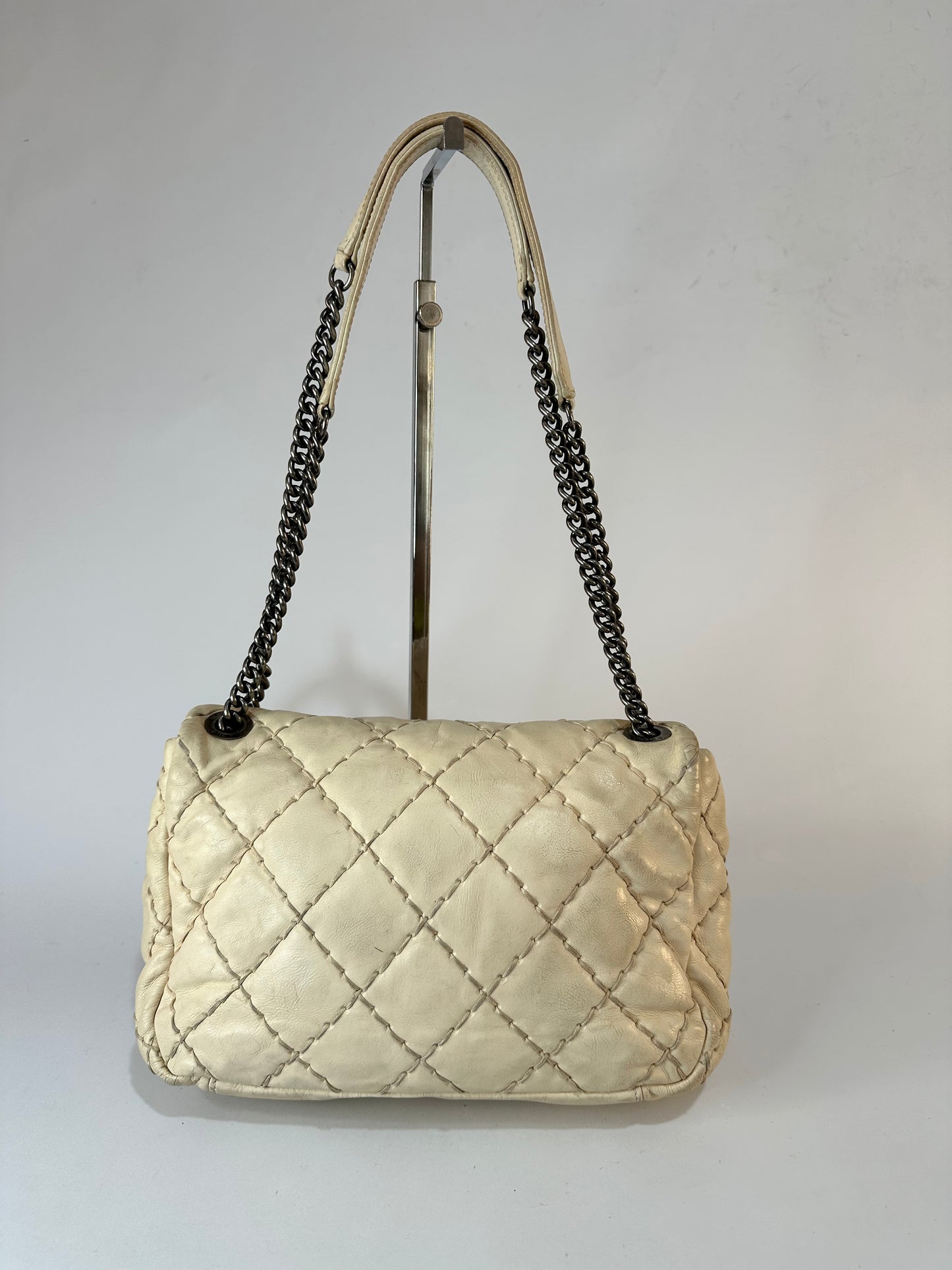 CHANEL

Calfskin Love Me Tender Flap Bag White