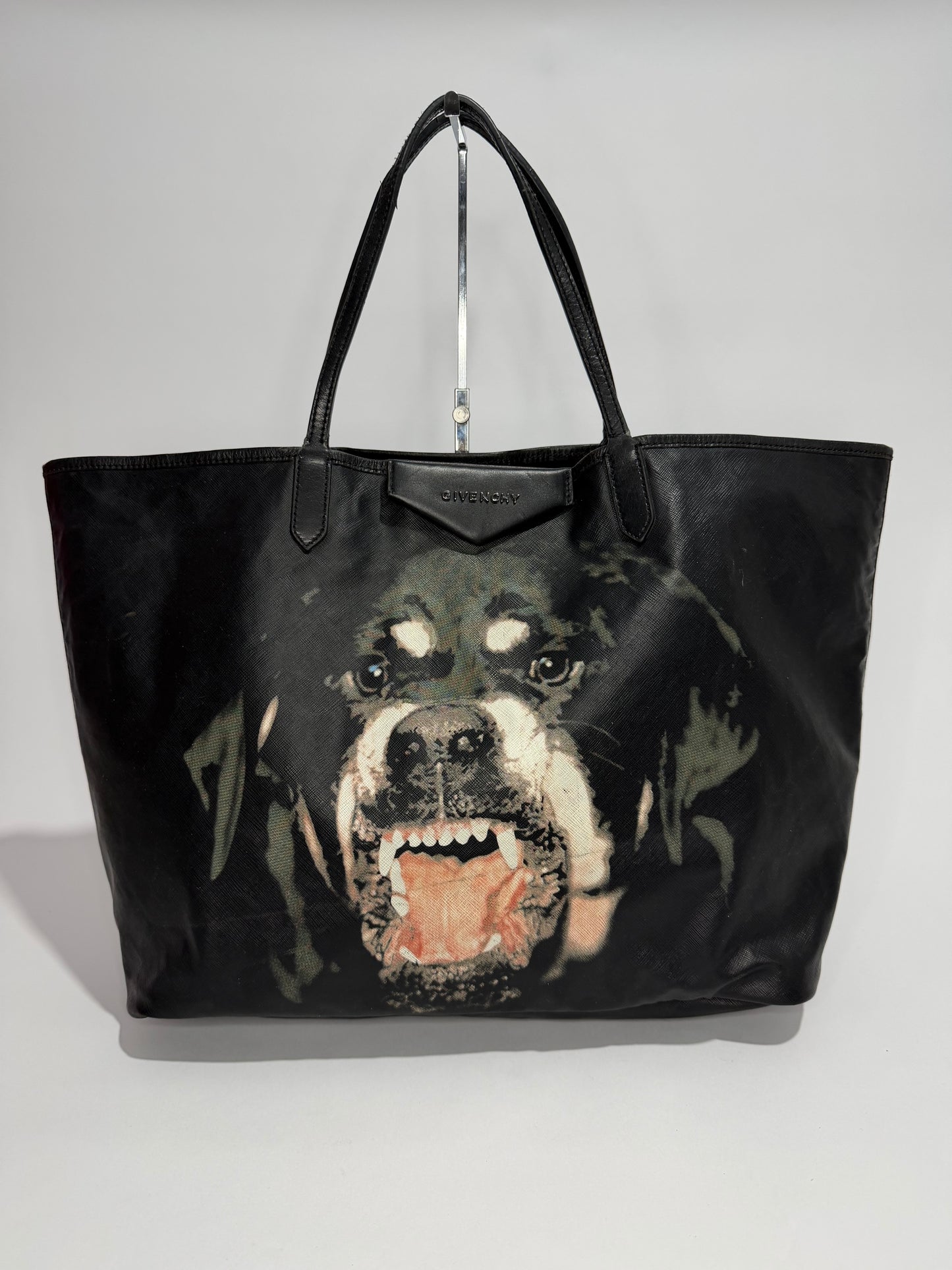 GIVENCHY
Black Coated Canvas Rottweiler Antigona Large Tote Bag