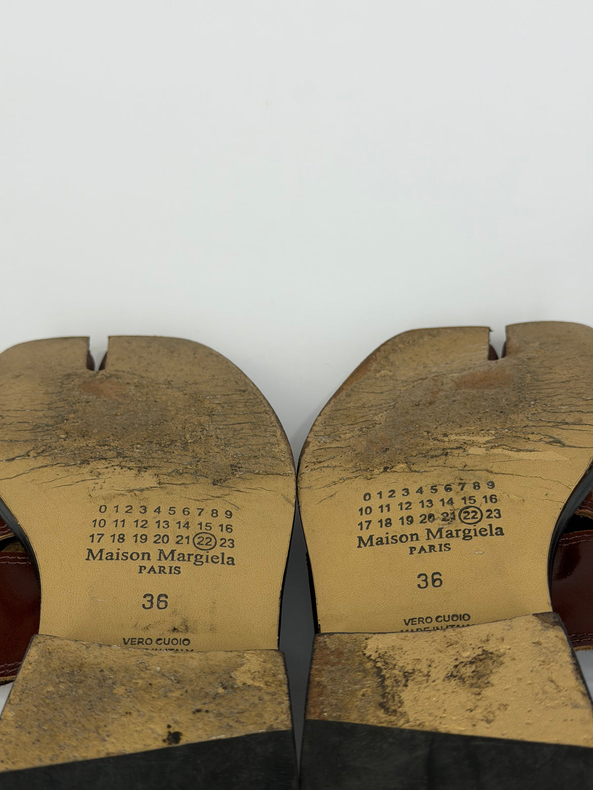 Maison Margiela Tabi Leather Sandals Size 36 EU/ 6 US/ 3 UK