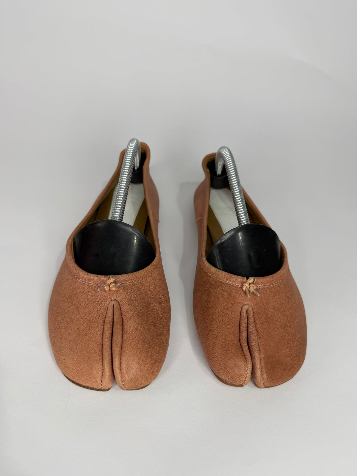 Maison Margiela Tabi Ballet Flats Brown Leather Split-Toe EU 36 / 6 US/ 3 UK