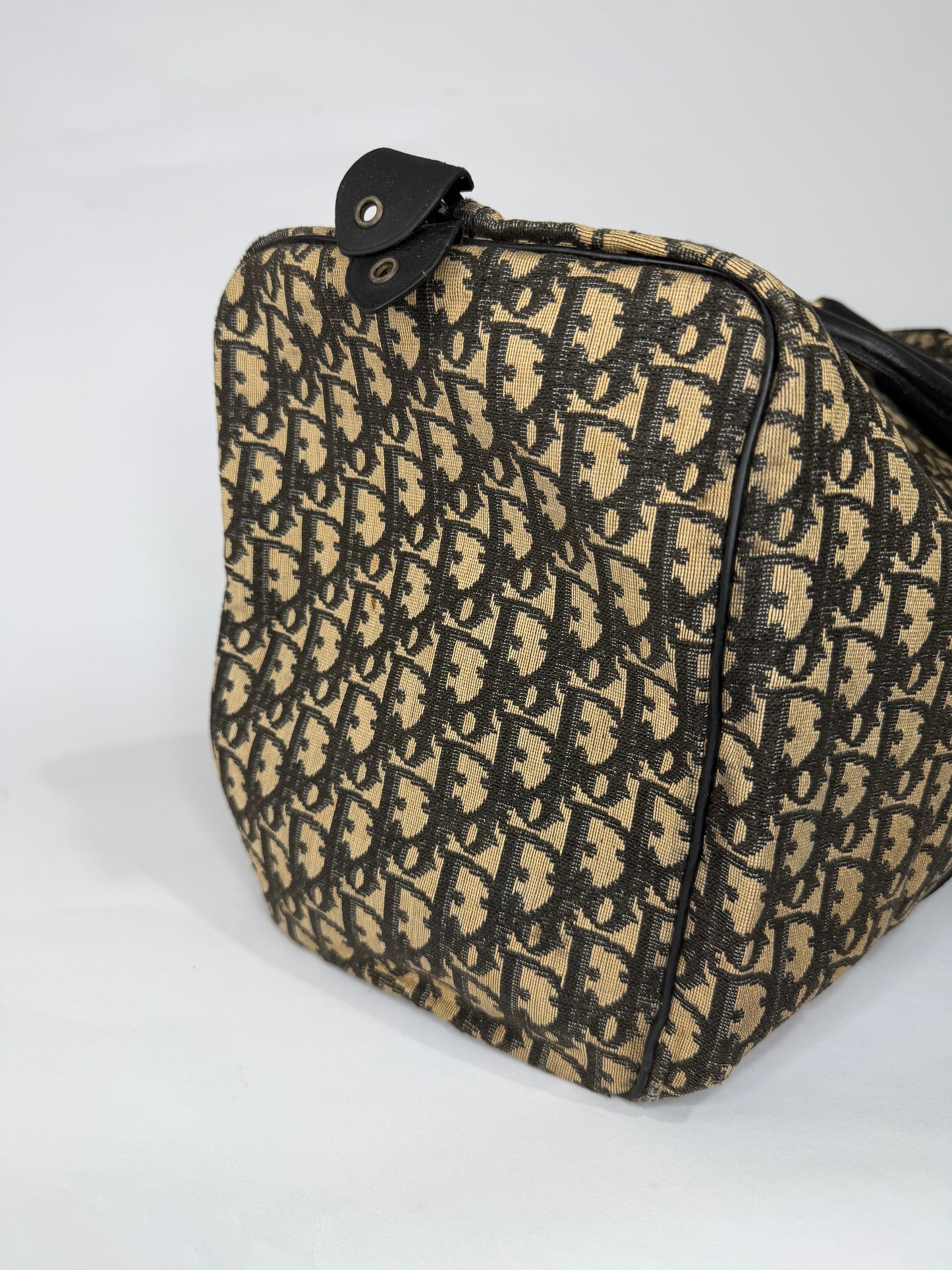 VINTAGE CHRISTIAN DIOR 
Monogram Duffle Navy Blue