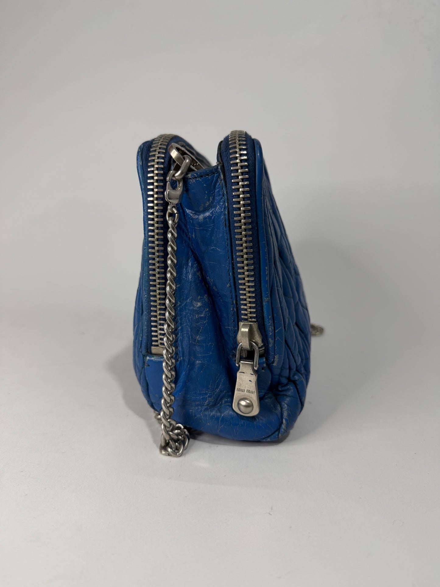 Miu Miu Matelassé Leather Chain Crossbody Bag