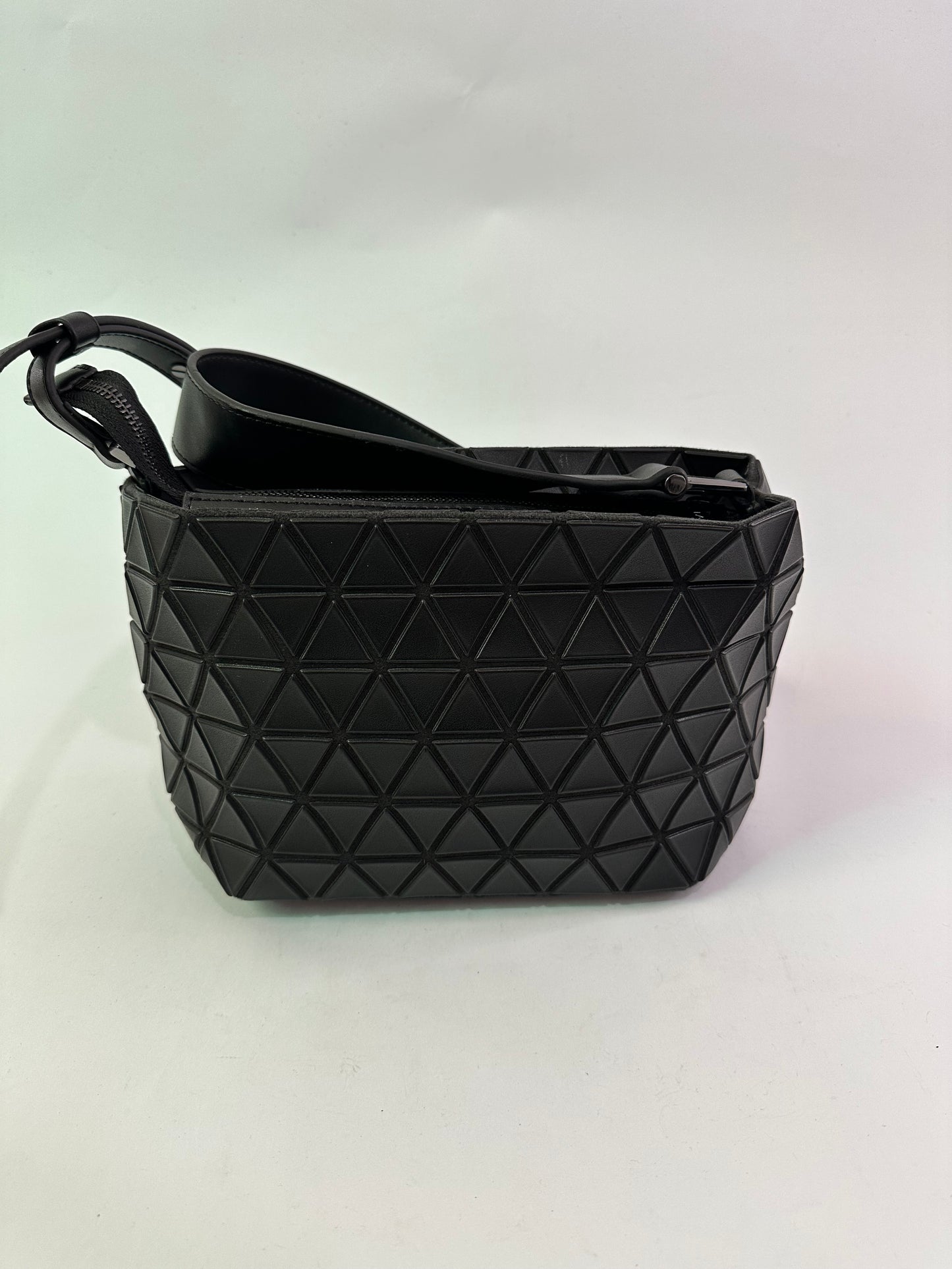 BAO BAO ISSEY MIYAKE CRYSTAL MATTE SMALL HAND BAG BLACK