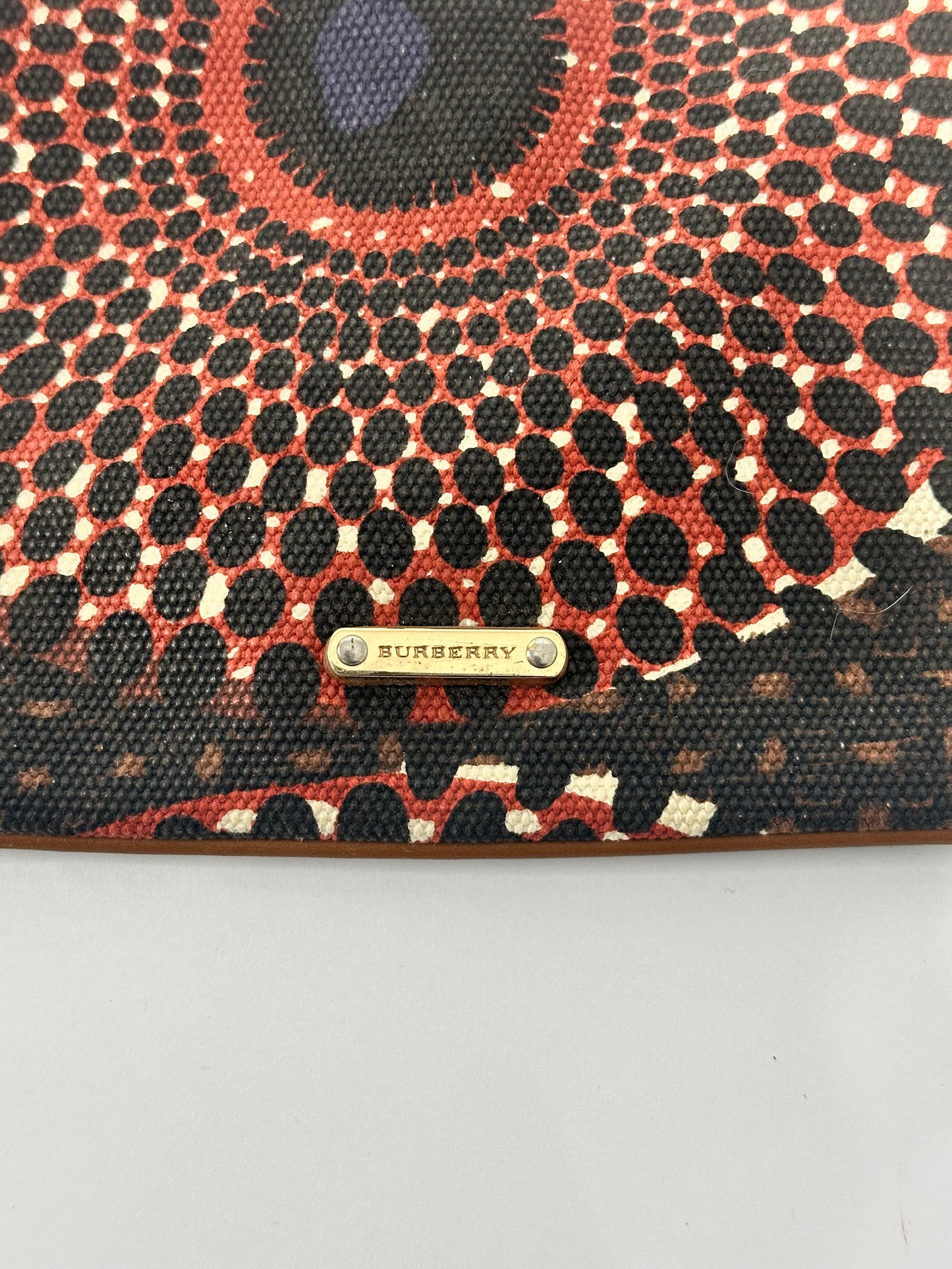 Burberry Multicolor Printed Canvas Clutch
