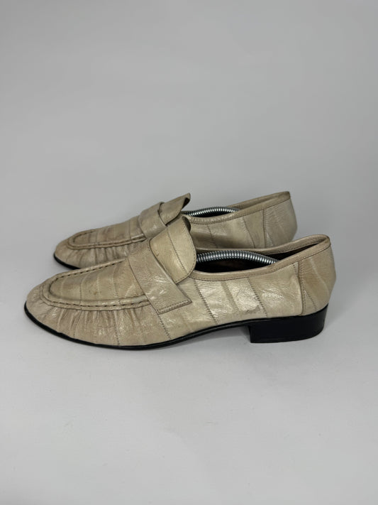 THE ROW 25mm Soft Eel Leather Loafers Size 39 EU/ 9 US/ 6 UK