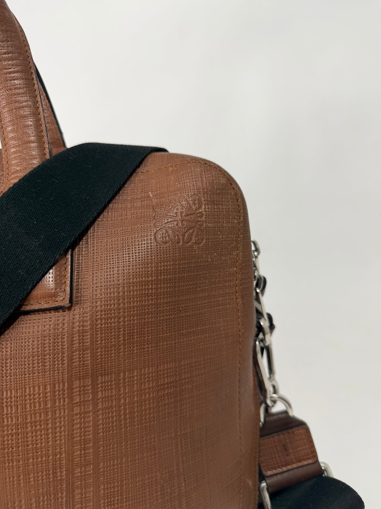 Loewe Brown Leather Goya Thin Briefcase