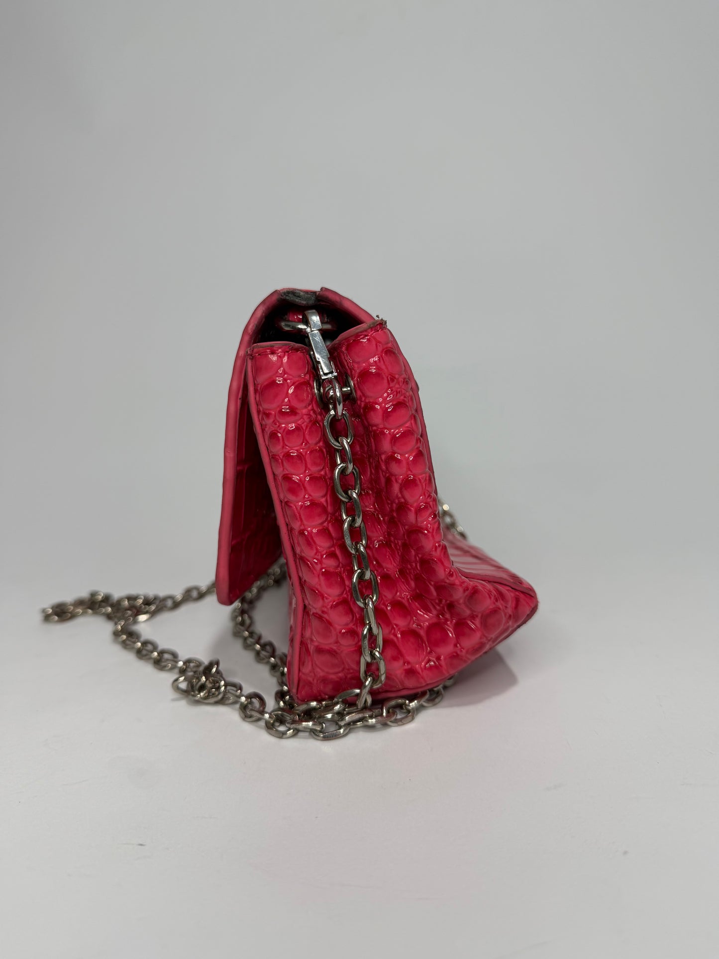 Vivienne Westwood Pink Small Patent Leather Hazel Top-Handle Bag