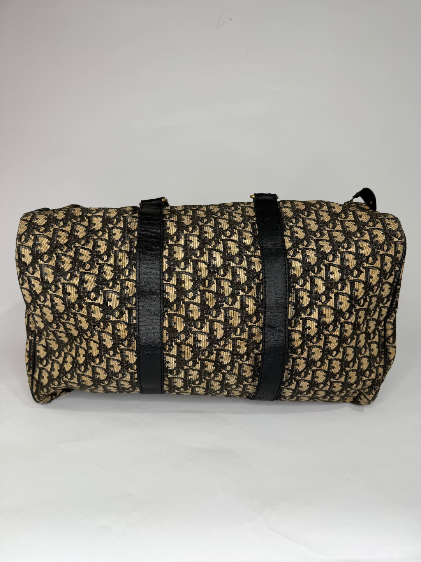 VINTAGE CHRISTIAN DIOR 
Monogram Duffle Navy Blue